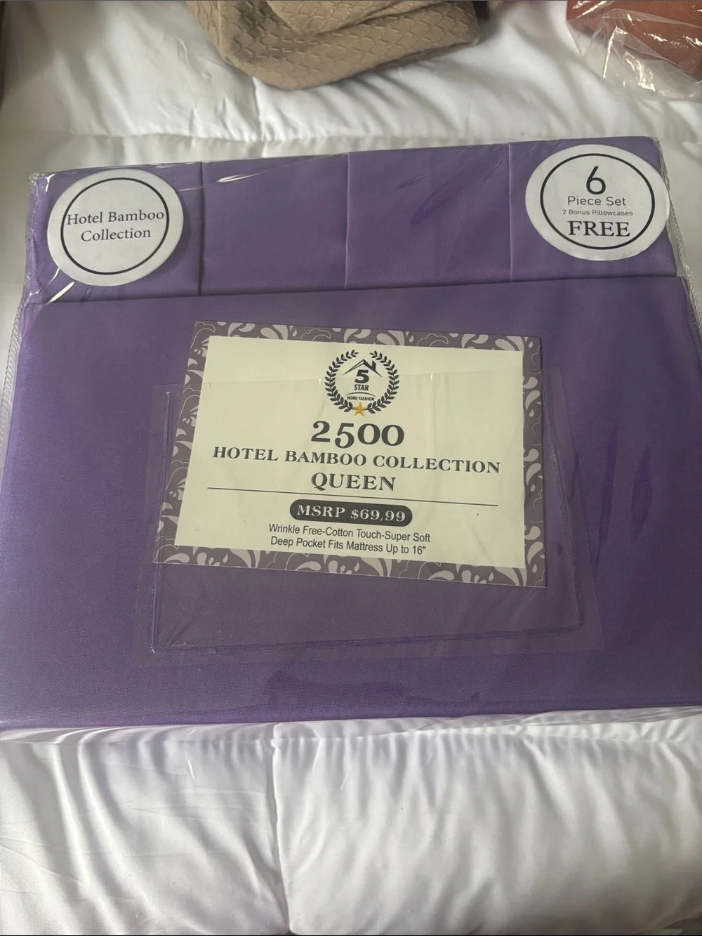 2500 Queen Sheet Set - Purple